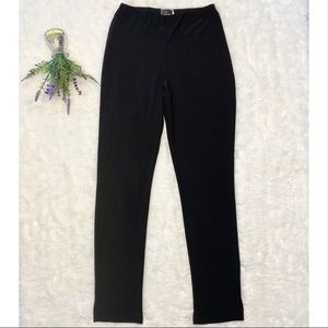 SYMPLI Slim Leg Black Jersey Pants